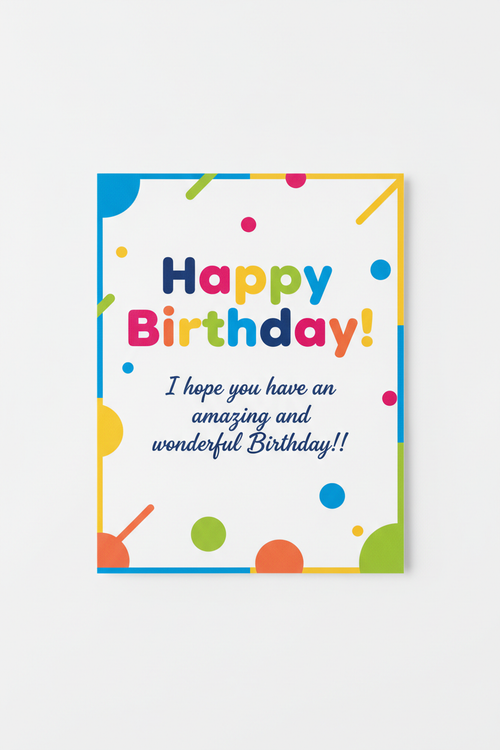 Happy Birthday Card